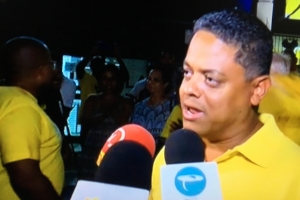 Partido PAR a gana eleccion parlamentario di Corsou