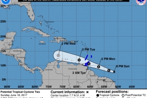 Meteo vigilando posibel tormenta tropical yegando nos region  
