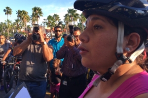 Ciclistanan disgusta a entrega manifiesto na gobierno