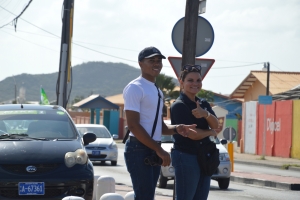 Partido AVP a tene su parada di auto rond di Aruba 