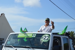 Partido AVP a tene su parada di auto rond di Aruba 
