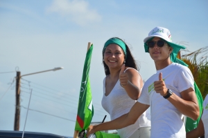 Partido AVP a tene su parada di auto rond di Aruba 