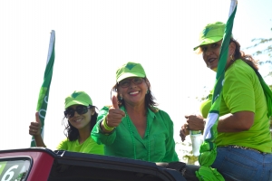 Partido AVP a tene su parada di auto rond di Aruba 