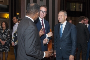 Recepcion di despedida pa minister Plenipotenciario Yrausquin
