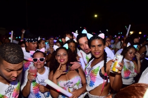 Bista fotografico di e parada di flambeu di diasabra anochi
