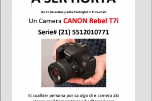 Recompensa pa camera horta den parkinglot di Pricemart