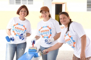 Mas di 4000 voluntario a participa den prome dia di Aruba Doet