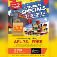 SUPER Do it Center cu Saturday Specials diasabra awor 