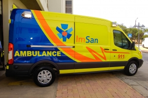 IMSAN a ricibi un ambulance nobo