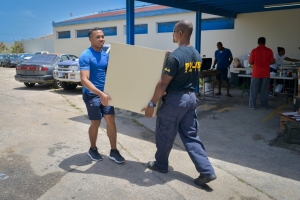 Gino Winklaar a bira hefe di districto San Nicolas di Cuerpo policial