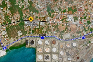 DOW: Diaranson ta cera caminda Oranjestad pa San Nicolas