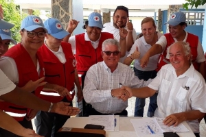 Cruz Cora Aruba y Hospice Atardi a firma acuerdo di cooperacion