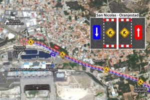DOW: Trabaonan ariba e ruta di rotonde Airport - Sero Theishi