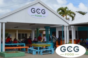 Goddard Catering Group Aruba/Calloway Corporation a tuma e cantinanan di Colegio Arubano na Playa over