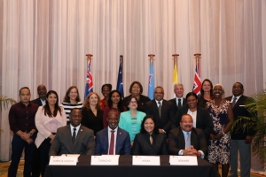 Aruba a firma declaracion pa sigui coopera entre LGOnan den Caribe