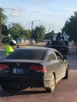 Unidad motorisa a parti hopi multa durante control di trafico