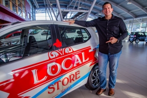 Gana un Toyota Agya cu campaña di fin di aña cu Garage Cordia, Local Store y Nagico