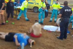 Varios accidente cu turista riba ATV y UTV den weekend
