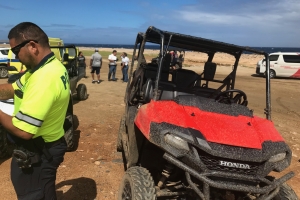 Varios accidente cu turista riba ATV y UTV den weekend