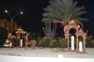 Aruba su rotondenan decora den ambiente di fin di aña 