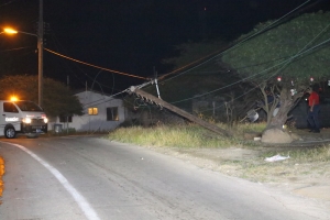 Ranca palo di luz na Angochi y bay warda auto na cas