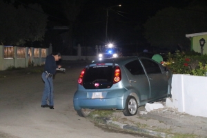 Auto a subi dilanti otro causa accidente