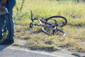 Ciclista accidenta diabierna, a fayece diadomingo marduga
