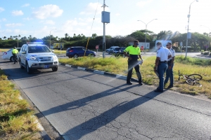 Ciclista accidenta diabierna, a fayece diadomingo marduga