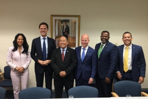 Lidernan di fraccion di Aruba a topa cu gobernantenan Hulandes