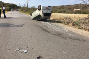 Baby basta herida den accidente na Rooi Frances