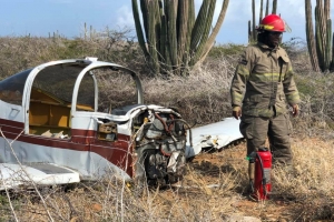 Bomberonan a desmantela avioneta accidenta na Calabas 