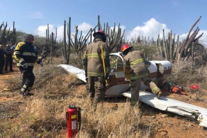 Bomberonan a desmantela avioneta accidenta na Calabas 