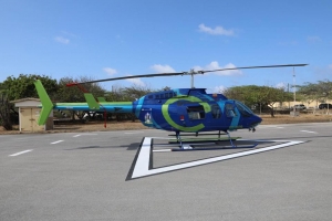 Helicopter pa polis a yega Aruba diasabra merdia 