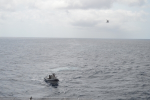 Defensa Hulandes a demonstra intercepcion di gofast cu droga cu uso di helicopter