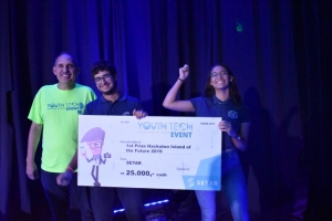 SETAR a presenta ganadornan di Hack-A- Thon “Island of the Future- Agriculture”