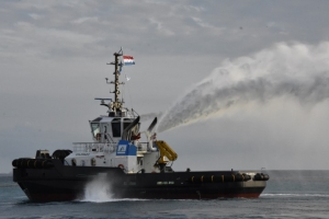 Aruba Port Authority a batisa e tugboat "Colorado"