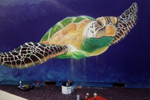 Artistanan di Aruba ta estrena pintura durante Festival Internacional na Hulanda