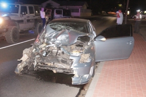 A detene chauffeur pa accidente cu a laga polisnan herida
