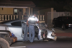 A detene chauffeur pa accidente cu a laga polisnan herida