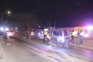 A detene chauffeur pa accidente cu a laga polisnan herida