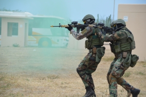 Arestatieteam y Cuerpo di Mariniers a mustra nan capacidad durante opendag