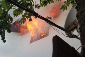 Candela a kima parti di cas na Johan de Witstraat 