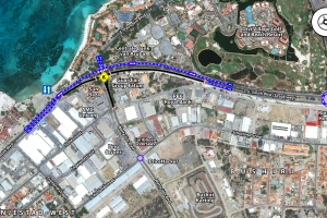 Construccion di rotonde L.G. Smith Blvd banda di Guardian