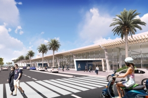 Cinco compania lo bid pa haña e contract pa expansion di aeropuerto 