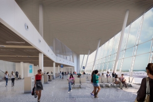 Cinco compania lo bid pa haña e contract pa expansion di aeropuerto 