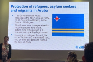 UNHCR a tene tayer pa periodistanan local riba asilo politico y refugiado