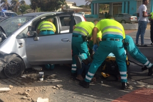 Varios herido den accidente fuerte na Savaneta