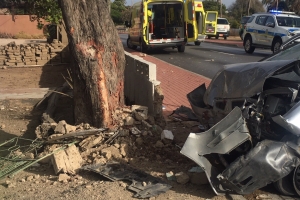 Varios herido den accidente fuerte na Savaneta