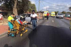 Varios herido den accidente fuerte na Savaneta