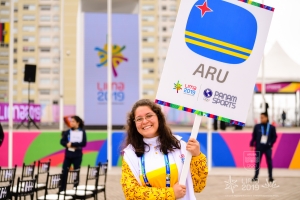 Caluroso bon bini na e Weganan Pan Americano Lima 2019 pa e delegacion di Aruba
